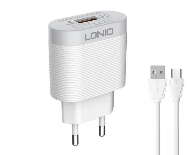 Kablovi, adapteri i punjači - A303Q USB MICRO QC 3.0 PUNJAC BIJELI - Avalon ltd