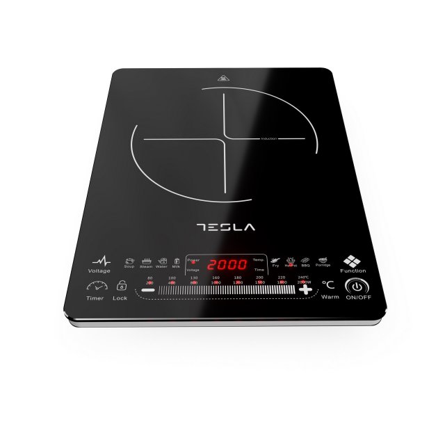 Mali kućanski aparati - TESLA IC400B INDUKCIONI RESO ULTRA SLIM TOUCH CONTROL 9 FUNKCIJA  Auto switch off,tajmer ,2000W - Avalon ltd