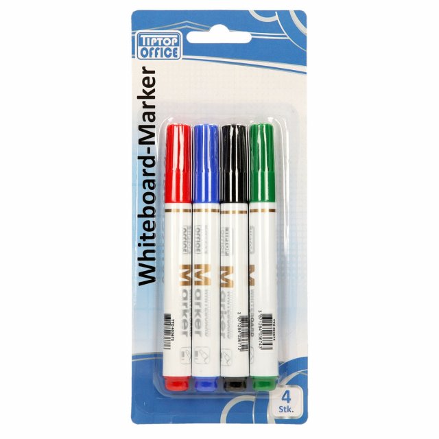 Kancelarijski Materijal - TTO WHITEBOARD MARKER/ ZA BIJELU TABLU, BLISTER PAKOVANJE 4/1 - Avalon ltd