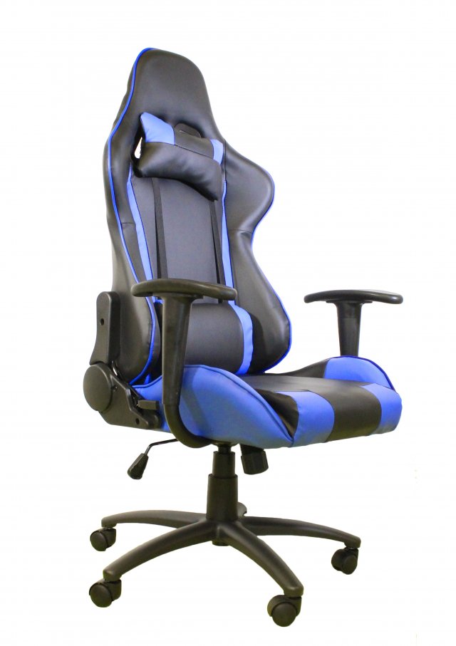 Gaming konzole i oprema - AH SEATING DS-042 GEJMERSKA STOLICA CRNO/PLAVA - Avalon ltd