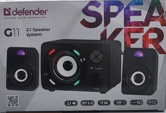 Računarske periferije i oprema - DEFENDER ZVUCNIK G11 2.1 SPEAKER SYSTERM 11W LIGHT BT/FM/TF/USB/AUX - Avalon ltd