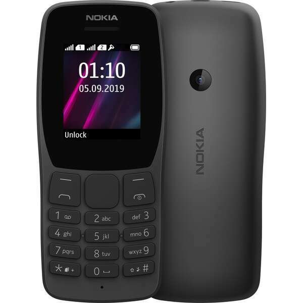 Mobilni telefoni i oprema - Nokia 110 DS 2023 BLACK - Avalon ltd