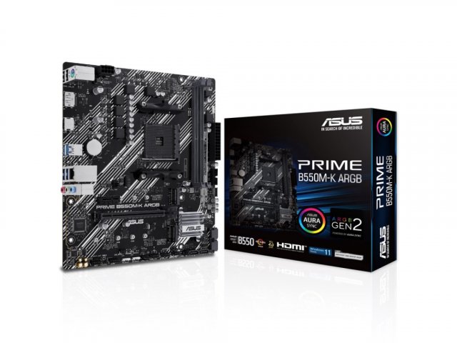 Računarske komponente - ASUS AMD MB PRIME B550M-K ARGB, 2*DDR4 5100(OC), DUAL M.2, PCIe 4.0, DP/HDMI, 4 x USB 3.2 Gen 1, AM4 - Avalon ltd