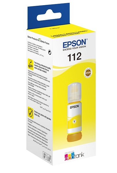 Štampači, skeneri i oprema - EPSON ECOTANK BR.T112 65ml YELLOW KETRIDZ - Avalon ltd