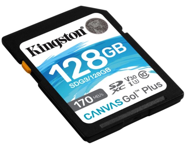 USB memorije i Memorijske kartice - KINGSTON U3 V30 SDXC 128GB Canvas Go Plus 170R C10 UHS-I SDG3/128GB - Avalon ltd