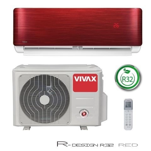 Hladjenje, Grijanje i Prečišćivači vazduha - Vivax Cool DESING RED inverterski klima uredjaj 3.81 kW, ACP-12CH355AERI RED R32 - Avalon ltd