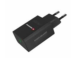 Kablovi, adapteri i punjači - SWISSTEN TRAVEL CHARGER PD 25W FOR Iphone and Samsung Black - Avalon ltd