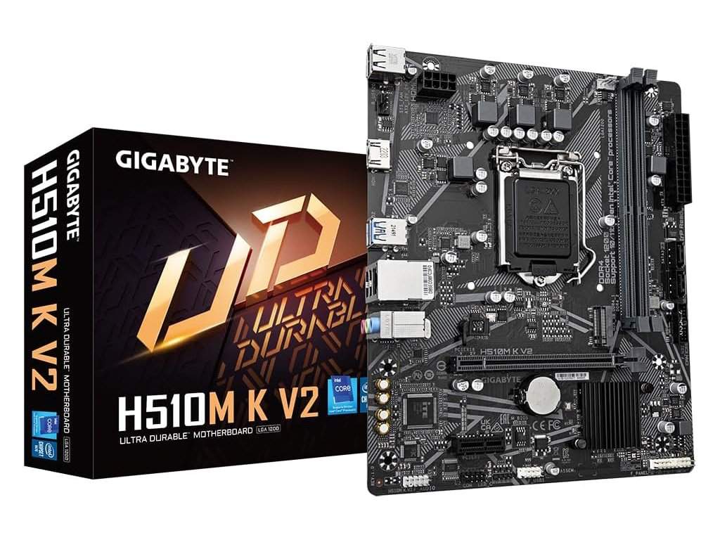 Računarske komponente - GIGABYTE INTEL MB H510M K V2, 2*DDR4 3200MHz, 1*PCIe 3.0 x4, RAID, HDMI, USB 3.2, LGA 1200 - Avalon ltd