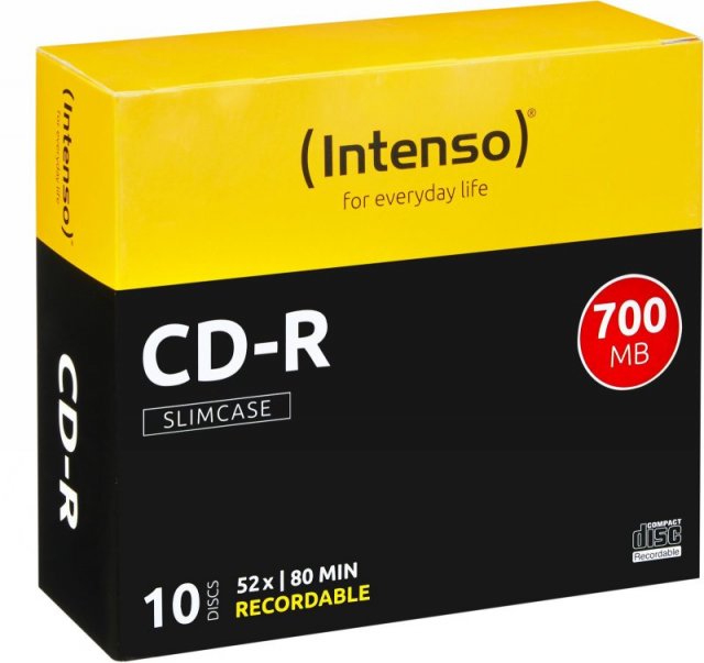 Računarske periferije i oprema - INTENSO CD-R 700MB/80MIN SLIM CASE - Avalon ltd