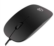 Računarske periferije i oprema - Manhattan SILHOUETTE OPTICAL MOUSE BLACK - Avalon ltd