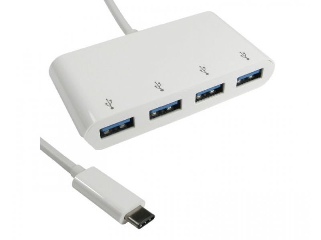 Računarske periferije i oprema - HUB USB 3.1 TIP C 4PORT BIJELI - Avalon ltd