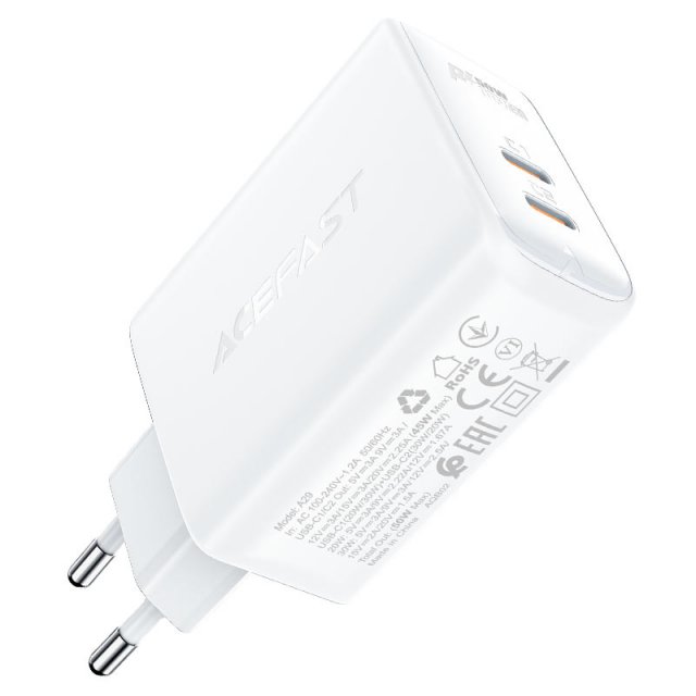 Kablovi, adapteri i punjači - DUAL USB ADAPTER 50W USB-C+C - Avalon ltd