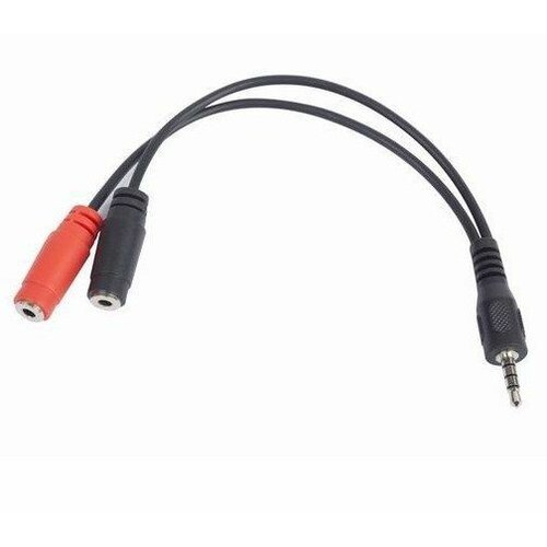 Kablovi, adapteri i punjači - ADAPTER 1x 3.5mm M.STEREO/2X3.5mm Ž STEREO CRNI - Avalon ltd