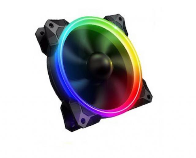 Računarske komponente - POWERLOGIC INFINEON LOOP VENTILATOR 12CM RGB - Avalon ltd