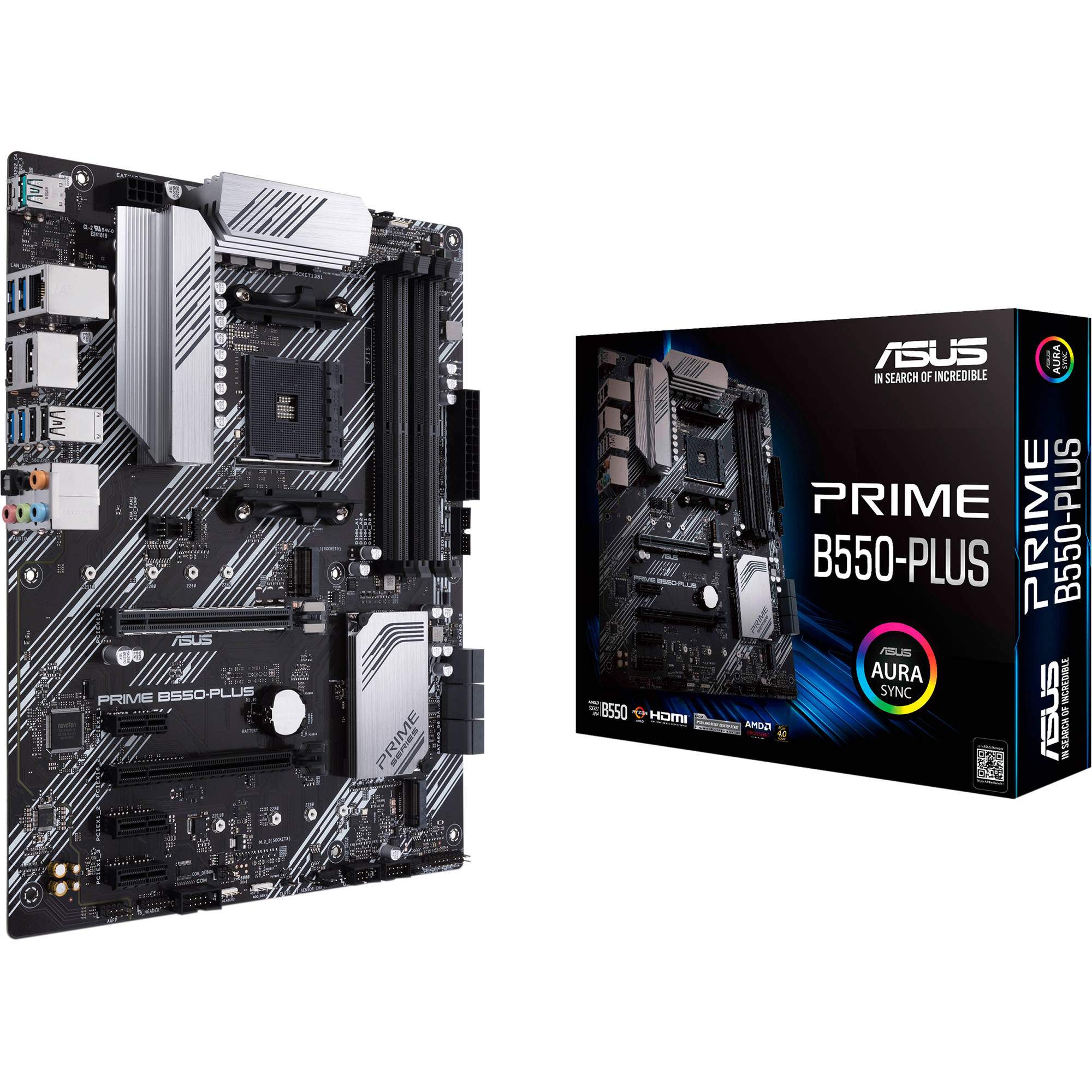 Računarske komponente - ASUS AMD Ryzen MB - PRIME B550-PLUS,  4*DDR4 DIMM 4800MHz, HDMI/DP, Optical out, Dual M.2, PCIe 4.0 - Avalon ltd