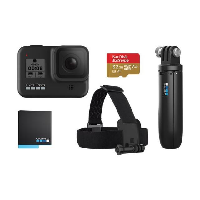 Računarske periferije i oprema - GoPro HERO8 Black Bundle - 32GB microSD + Dodatna baterija + Chesty + Shorty + The Handler - Avalon ltd