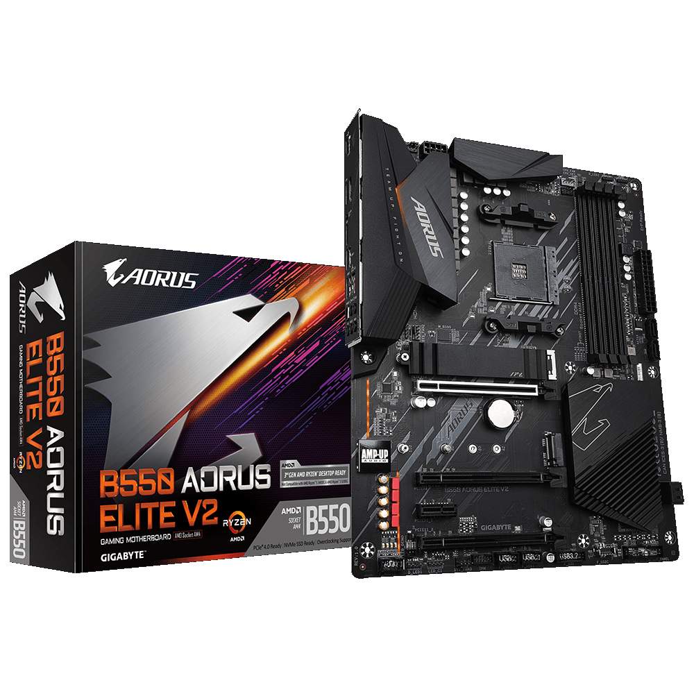 Računarske komponente - GIGABYTE AMD MB B550 AORUS ELITE V2,4*DDR4 4733MHz,2*NVMe PCIe 4.0/3.0,DP/HDMI,USB 3.2, AM4 - Avalon ltd