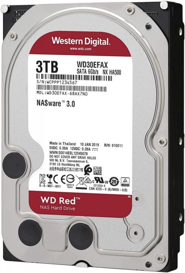 Računarske komponente - WD HDD 3TB RED NAS WD30EFAX, SATA 6 Gb/s, 256 MB cache, 3.5, Transfer Rate up to 180MB/s - Avalon ltd