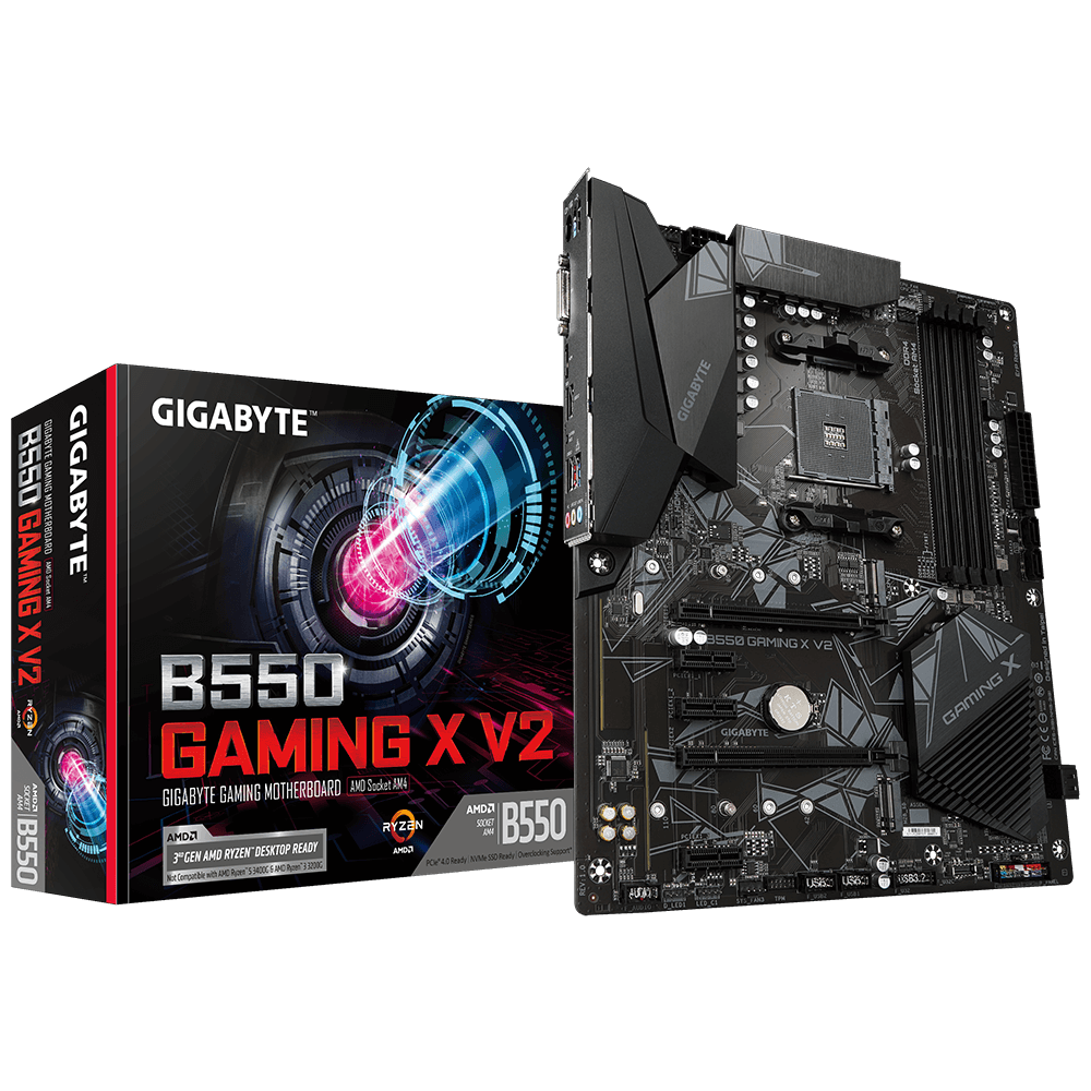 Računarske komponente - GIGABYTE AMD MB B550 GAMING X V2 Rev 1.1, 4*DDR4 4733MHz, Dual NVMe PCIe 4.0/3.0, DVI-D/HDMI - Avalon ltd