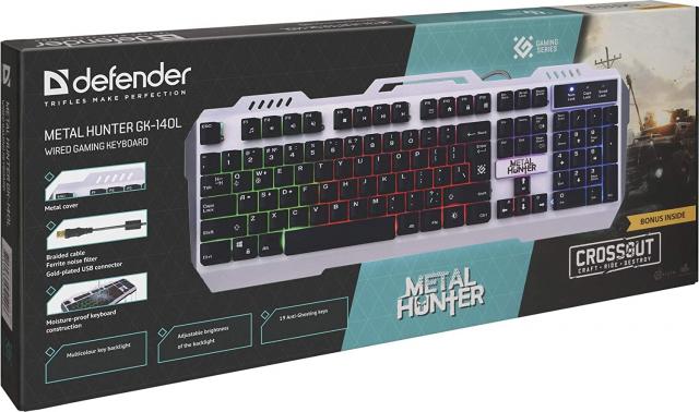 Računarske periferije i oprema - TASTATURA METAL HUNTER GK-140L WIRED GAMING EN, RGB LIGHT 19, ANTI-GHOST - Avalon ltd