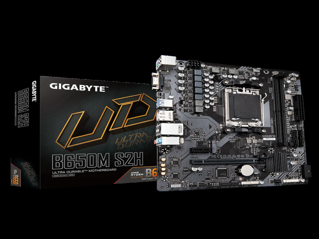 Računarske komponente - GIGABYTE AMD Ryzen MB B650M S2H, 2*DDR5 6400MHz, PCIe 4.0, AM5 Socket, GbE LAN, DP/HDMI/VGA - Avalon ltd