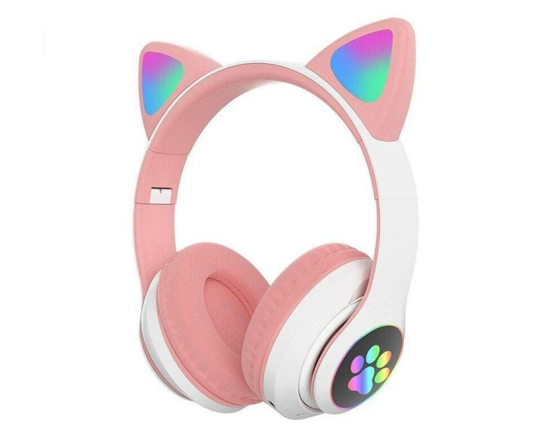 Računarske periferije i oprema - STN-28 Bluetooth RGB slusalice roze - Avalon ltd